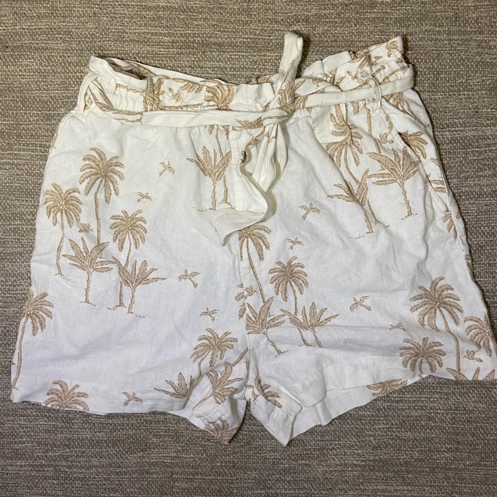 Boho Style Summer Palm Tree Shorts